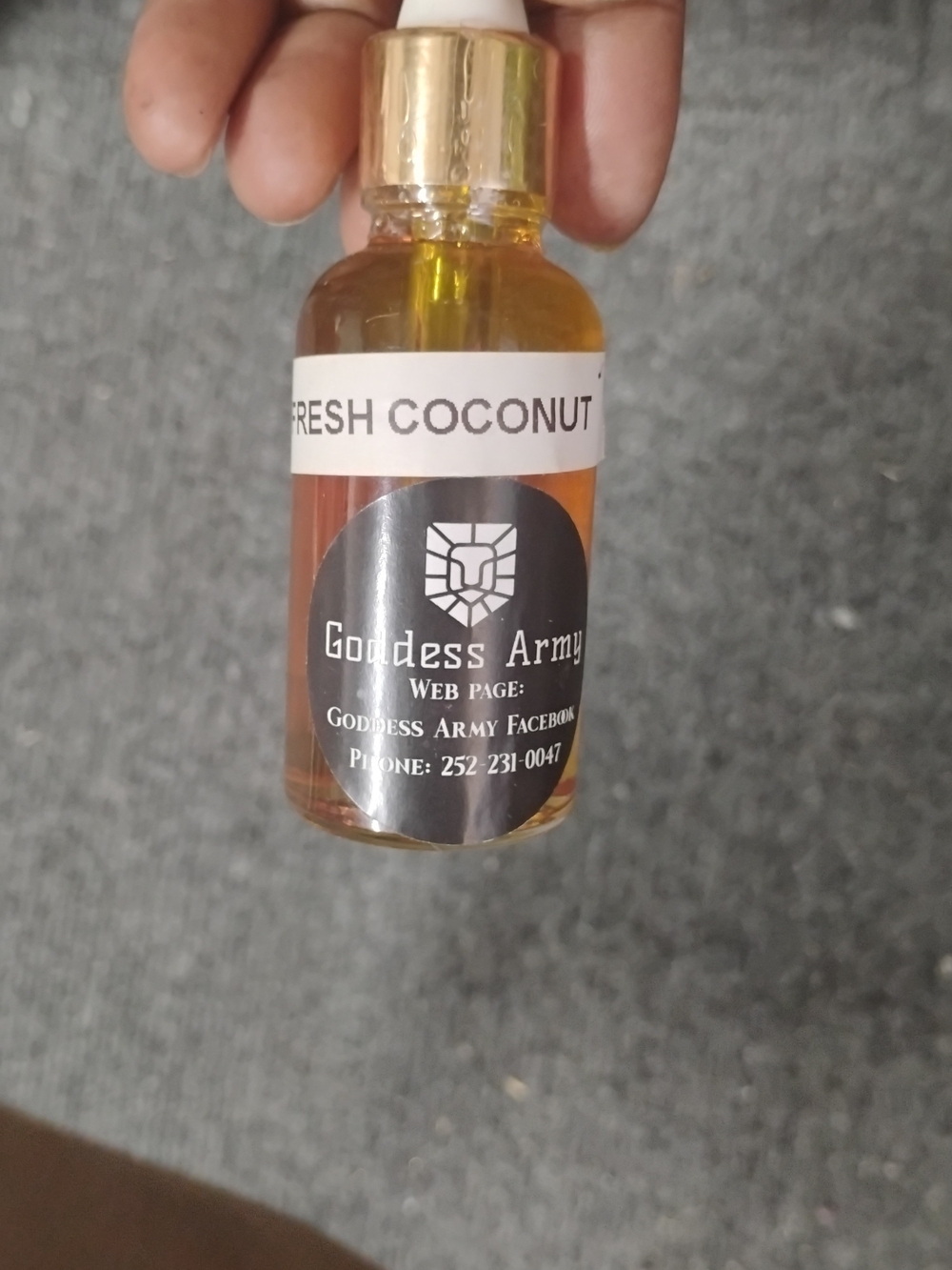 Goddess Fresh Coconut Body Oil - Gold